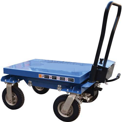 Hand Trucks R Us Vestil Rough Terrain Elevating Carts Item CARTPN400