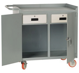 Little Giant Mobile 2 Drawer 2 Door Cabinet