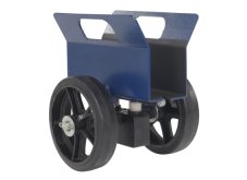 Steel Heavy Duty Adjustable Panel Dolly With Mold On Rubber Casters