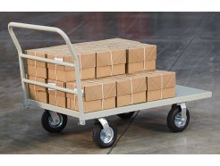 Hand Trucks R Us - Heavy Duty Steel Platform Cart 8 inch Pneumatic Wheels -  Item: SD2436N8