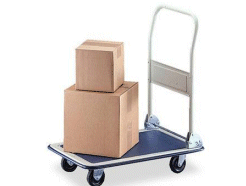 Folding Handle Platform Cart