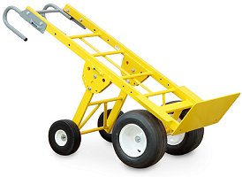 American Cart Mega Hauler Hand Truck with Rear Folding Wheels