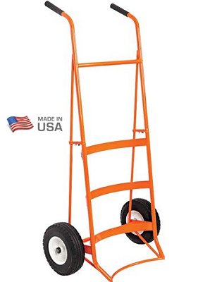American Cart Aluminum Hand Truck with High Capacity Wheels - Rounded Handle