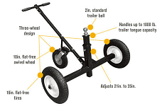 Hand Trucks R Us - Ultra-Tow Extreme-Duty Adjustable Trailer Dolly ...