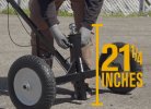 Heavy-Duty Adjustable Trailer Dolly with Brake