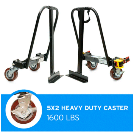 Anderson Adjustable Industrial Dolly  - 1600 lb Capacity 5x2 Casters