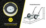 Steel Landscape Cart with Low Profile Tilt