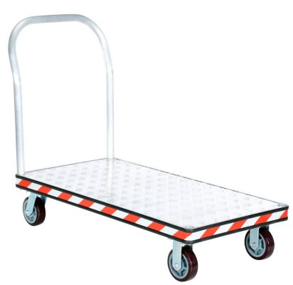 Heavy Duty Aluminum Treadplate Platform Trucks  - 24 x 48  - 3600 lb. Capacity