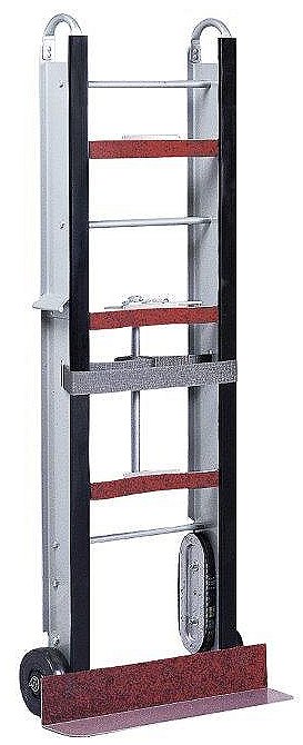 Stevens MR magnesium appliance hand truck with manual ratchet strap and 500 lb. capacity