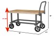 14 Gauge Steel Working-Height Platform Truck