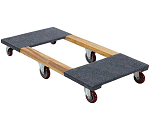 Six Wheel Carpet End Wooden Movers Dolly 24 x 48
