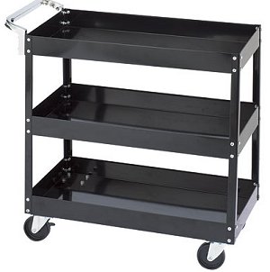 Industrial 3 Shelf Steel Service Cart 