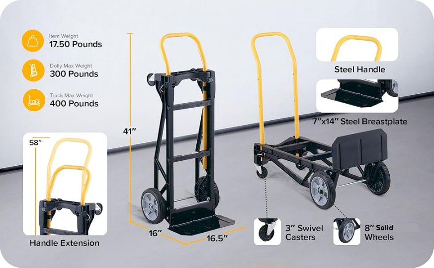 Harper Composite Jr. Convertible Hand Truck