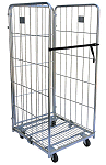 Vestil Folding ROL Steel Wire Cage Cart