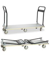 Wesco Aluminum Folding Handle Platform Truck Long Deck