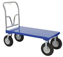 Steel Pneumatic Tire Platform Cart 24x48 1500 Lb Capacity - PNU-2448