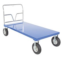 Vestil Steel Pneumatic Tire Platform Cart 36x72  1500 lb Capacity - PNU-3672