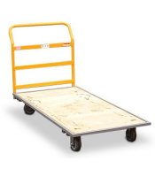 Granite Steel & Wood Platform Cart