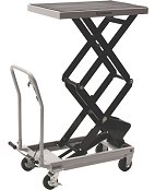 2-Speed Hydraulic Rapid Lift XT Table Cart — 1000-Lb. Capacity, 54 1/4in. Lift