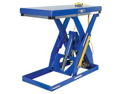 Vestil Electric Hydraulic Scissor Lift Table 2000 Lb Load 24