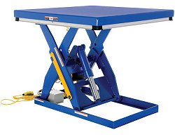 Vestil Electric Hydraulic Scissor Lift Table 3000 Lb Load 48