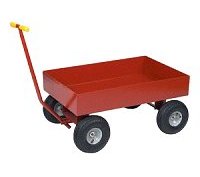 Little Giant 4 Sided Steel Wagon with 6
